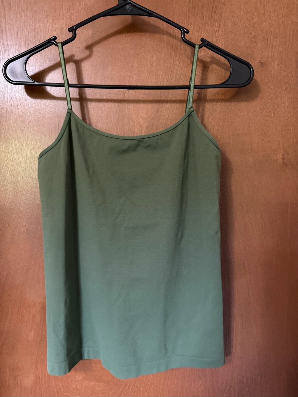 Olive Green Women's Spaghetti Strap Tank Top - Wet Seal